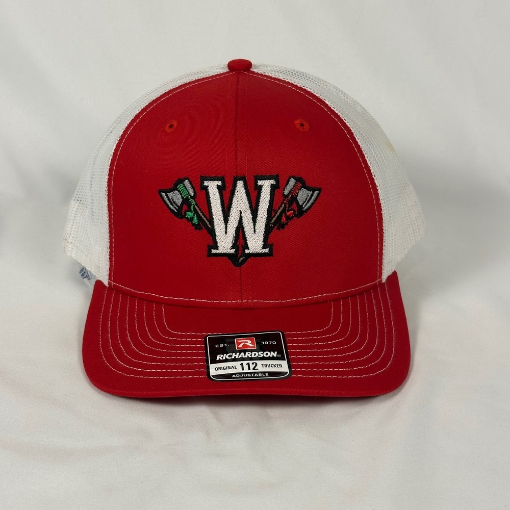 WYAA Waxahachie Youth Sports Trucker Hat Richardson 112 OSFM Red White Cap